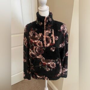 Floral soft pull over jacket